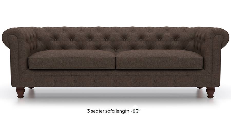 Winchester Fabric Sofa (Mocha Brown)